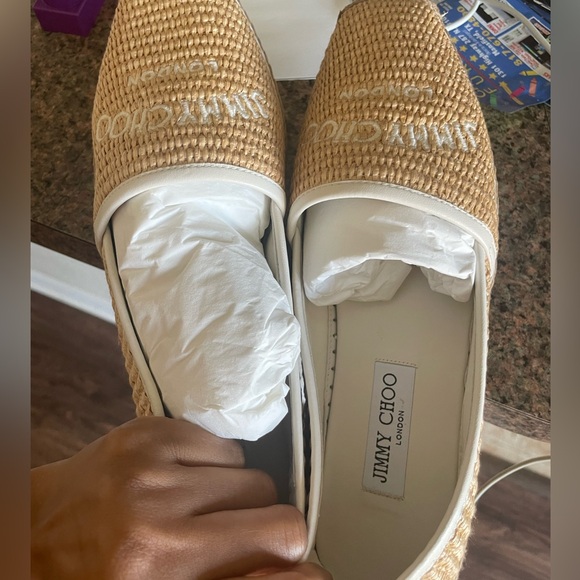Jimmy Choo Brie raffia espadrilles - Picture 8 of 8